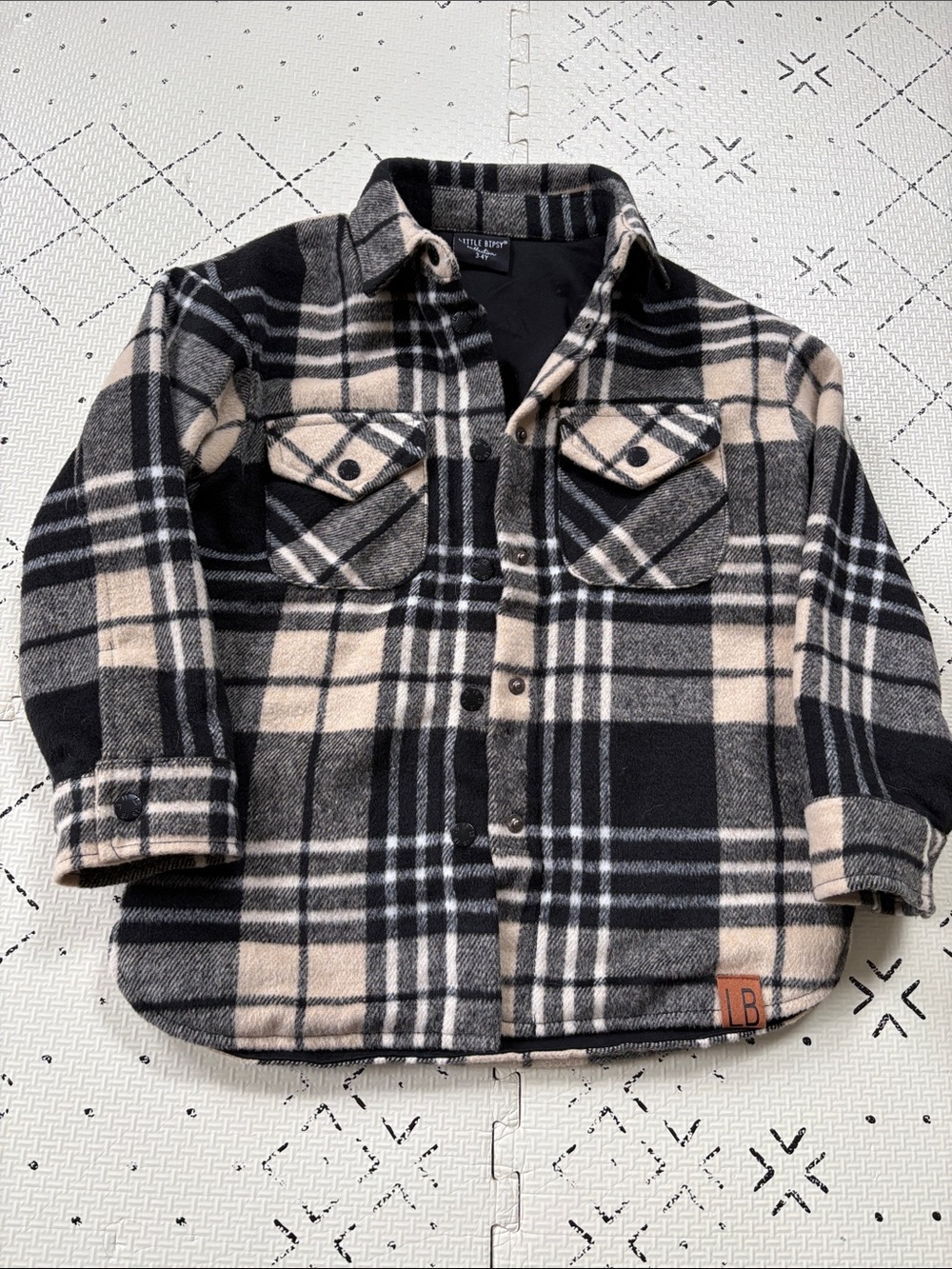 Little Bipsy flannel lightweight jacket